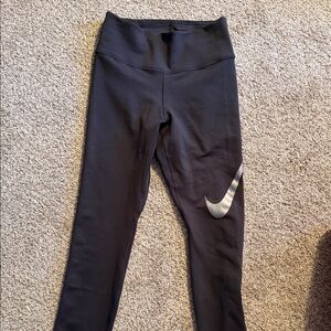 Nike Pro2  Black Leggings with Silver Logo